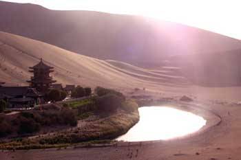 Crescent Moon Spring & Mingsha Mountain